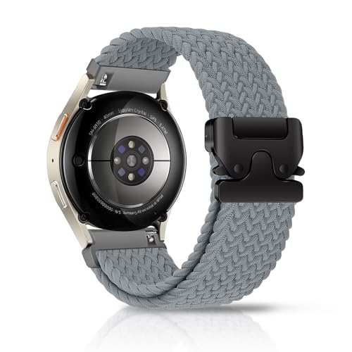 Chinbersky 20mm nitylne plecione bransoletki kompatybilne z Samsung Galaxy Watch 4/5/6/7/FE 40mm 44mm/5 Pro 4&6 Classic/Active 2 40mm 44mm/3 41mm/Gear Sport/Gear S2 Classic