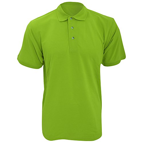 Kustom Kit Workwear Mens Short Sleeve Polo Shirt (S) (Lime)