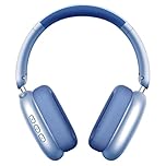 Wentronic Y01 Wireless Over Ear Headphones, Noise Canceling Bluetooth 5.3 Headphones with Microphones,Hi-Res Audio,48H Playtime,Foldable,Breathable Soft Earpads for iOS/Android/Samsung/PC-Blue