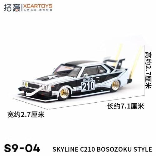 Mini voiture Skyline C210 alliage Poprace style graffiti