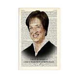 ZXZHE Elena Kagan Quote, Gift, Feminist, Supreme Court Judge, Feminism_1_2 Canvas Poster Wall Art Prints Room Aesthetic Murals Bedroom And Living Decorations 12" L X 18" W