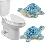 2Pcs Turtle Toilet Bolt Covers Decorative, Resin Toilet Bolt Caps Cute Bathroom Decor Turtle Bathroom Accessories Decor Screw Cover for Coastal Home Beach House Easy to Install