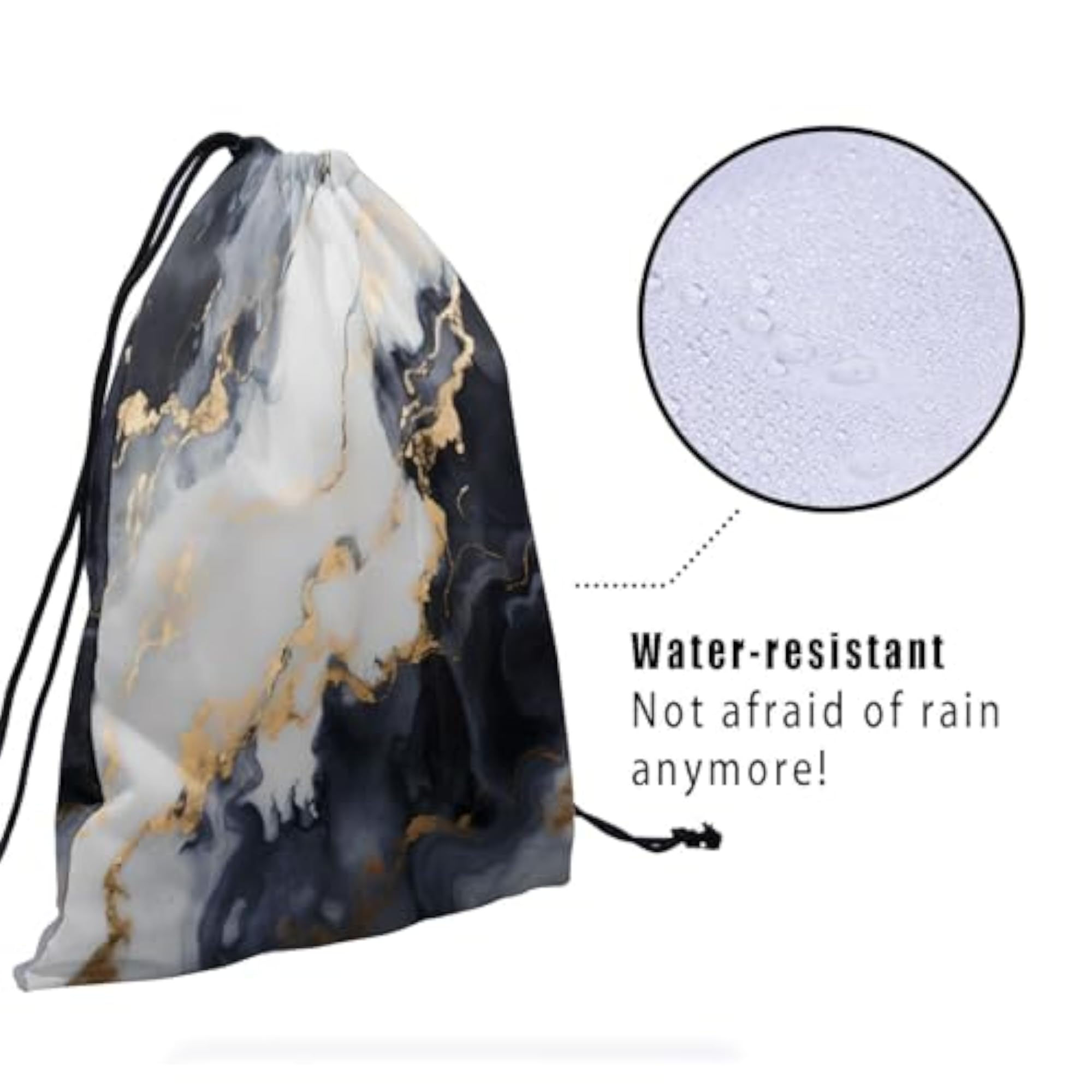 Marble Drawstring Grip Bag for Gymnastics