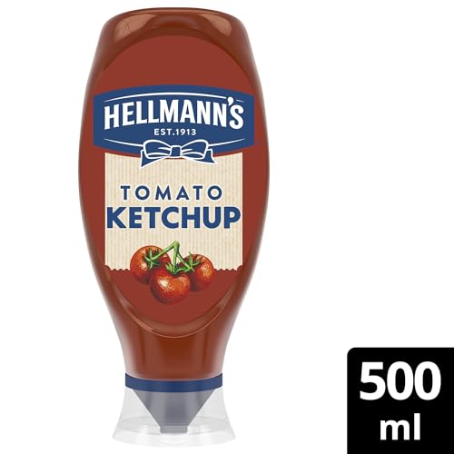 Hellmann’s Tomato Ketchup leckere Grillsauce ideal zum Verfeinern aus nachhaltig angebauten Tomaten 500 ml