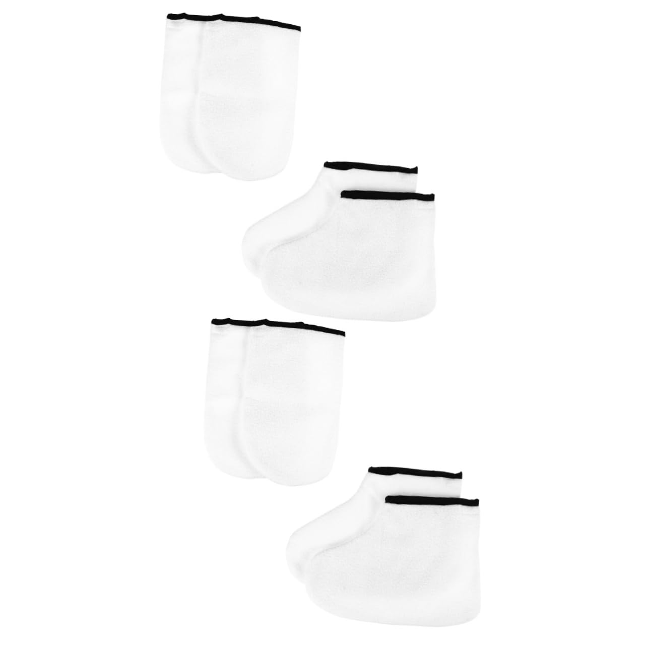 FOMIYES 2sets Exfoliating Gloves for Shower Liners Paraffin Wax Skin Care Gloves for Hands 2pairs*2