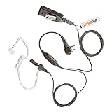 Robusto auricolare di sicurezza in kevlar per radio Motorola (2 pin) GP300, CP040, XTN, DTR, Hytera, Midland