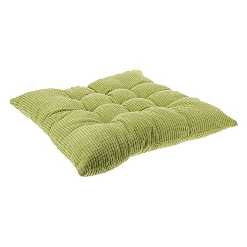 ULTECHNOVO 1Pieza Cojín de Asiento Cuadrado Verde Cojín Decorativo para Sofá y Oficina para Moderno