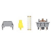 Vista 7 de DUROCK Interruptores táctiles Sunflower T1, interruptor de teclado táctil Pom T1 de 2.36 oz, interruptores de teclado mecánicos preiluminados de 5