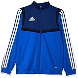 Front pockets adidas Unisex Kinder TIRO 19 Repräsentations-Sweatshirt, Mutiges Blau/Dunkelblau/Weiß, 1516