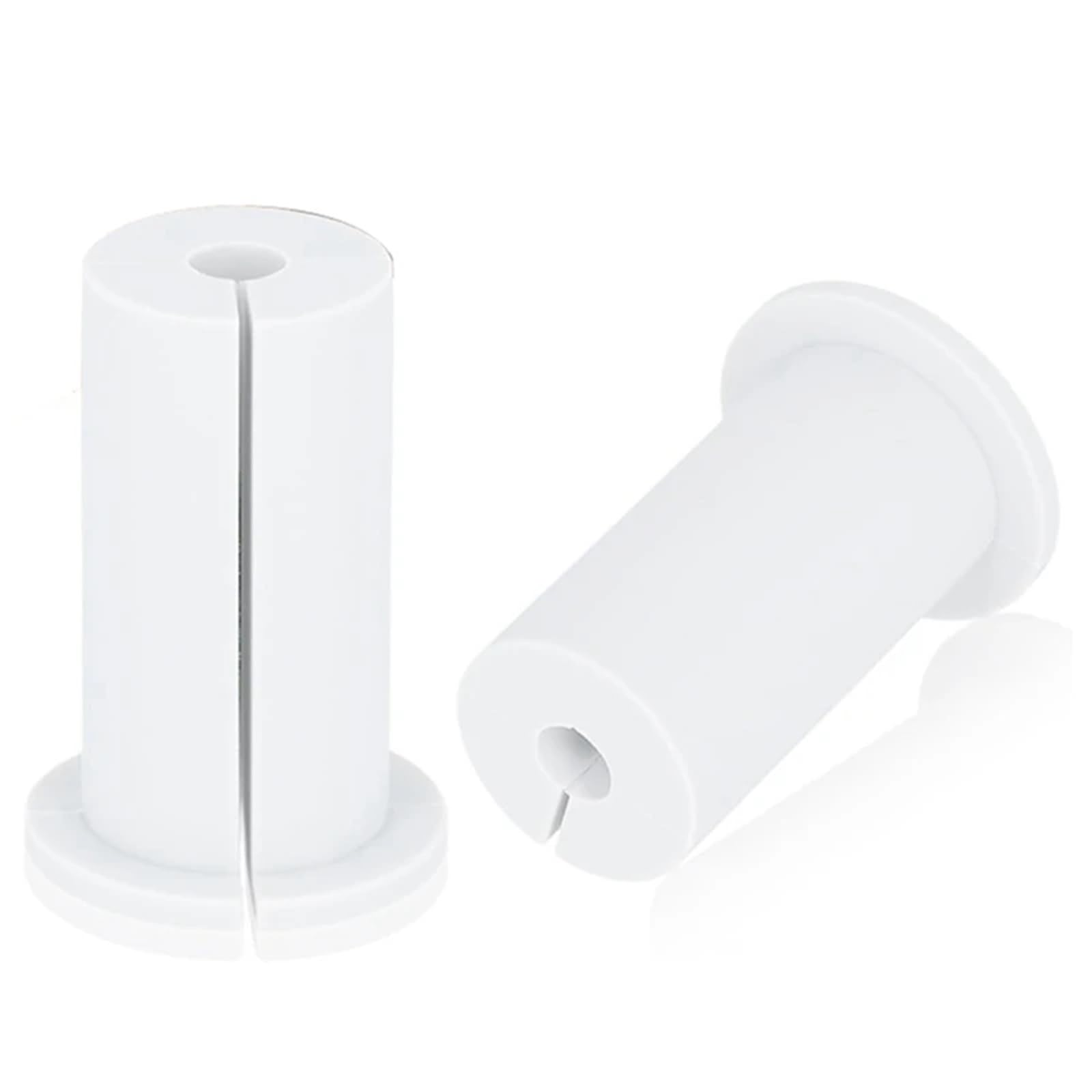 Maryear White Grommets 2Pcs Cable Routing Kit For Feed Through Bushings For 1Inch Wall Hole Ethernet Grommet(White)