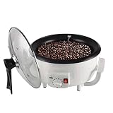XYSQ Tostador De Café, Pequeño Roasted Bean Machine Asar, Refrigeración Automática, Usada for Los Granos De Tostado De Café, Castañas, Cacahuetes, Cereales (1200W 750G) (Size : 220V-Two Round Plug)