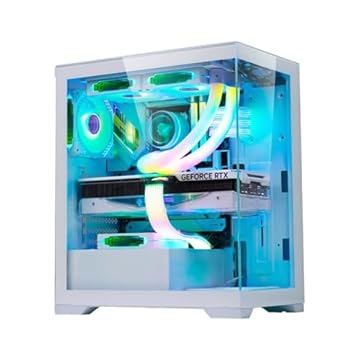 GABINETE GAMER K-MEX AQUARIO POSEIDON CG-W1G4 BRANCO ATX LATERAL EM VIDRO SEM FAN