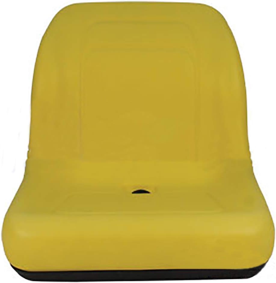 LVA10029 One New Yellow, High-Back Tractor Seat Fits John Deere Tractor Models 4200 4210 4300 4310 4400 4410