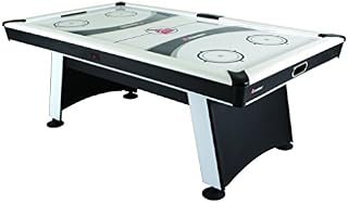 Atomic Blazer 7’ Air Hockey Table with Electronic Score Keeping with Rail-integrated Display