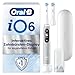 Oral-B iO Series 6 Elektrische Zahnbürste/Electric Toothbrush, 2 Aufsteckbürsten, 5 Putzmodi für Zahnpflege, Valentinstagsgeschenk für Ihn/Sie, Display & Reiseetui, Designed by Braun, grey opal