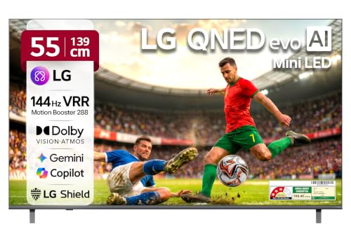 Image of LG 139 cms (55 inches) QNED82 AI Series 4K Ultra HD Smart webOS IPS QNED Mini LED TV 55QNED82BLA