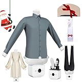 Automatisches Bügeleisen, 2026 verbesserte berührungslose Freisprechfunktion 3.0, 360°-Dampfglätter for lückenloses Trocknen, Bügeln in nur 8 Minuten(Full version)