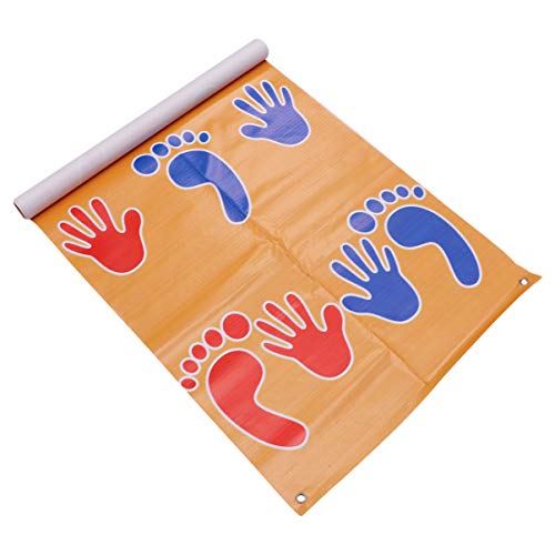NUOBESTY Tapete para jogo de chão, tapete divertido para festas, tapete para festas, pegadas à mão,