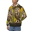 HUIopq Cute Brown Cartoon Owls Print Men'S Hooded Sweatshirt For Casual Outdoor Gym Travel Daily Wear Thermal Jacket #5