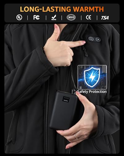 Lofinimo GD-P32+ Heated Jackets For Women With Battery Pack Included, Womens Heated Jacket For Hunting, Work, Heated Coat Hoodie Clothing thumb #3