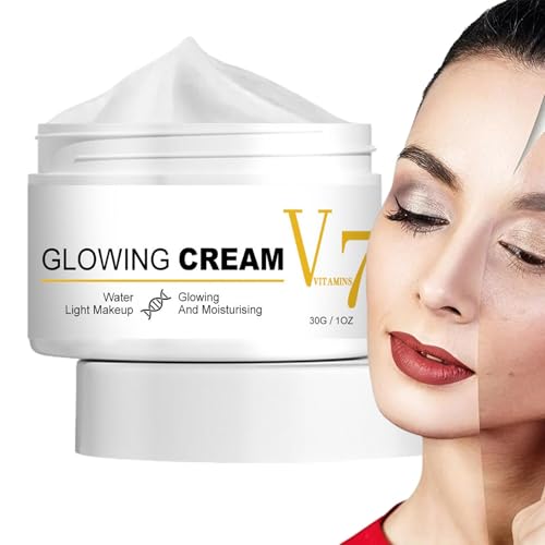 Crema para aclarar la cara,Crema resplandeciente - Crema Hidratante Reafirmante para el Cuidado de la Piel | Crema hidratante, reafirmante y reafirmante para la piel de 1 oz, crema ligera para el cuid