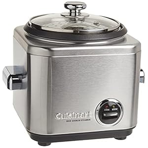 Cuisinart CRC-400P1 4 Cup Rice Cooker, Stainless Steel Exterior