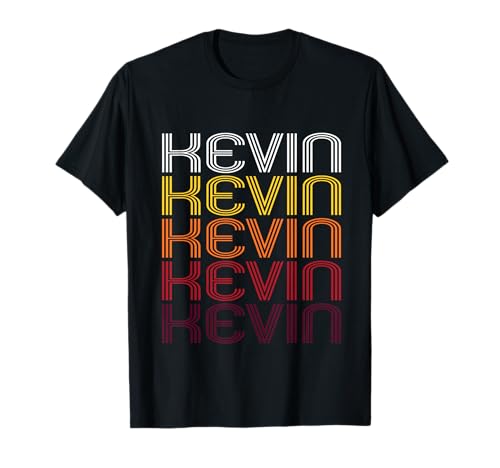 Kevin Retro Wordmark Pattern - Vintage Style T-shirt T-Shirt