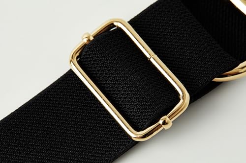 Equestrian Elastic Belt for Women, Horseback Riding Belts with Bit Snaffle and Surcingle buckle Adjustable Waist Belt4