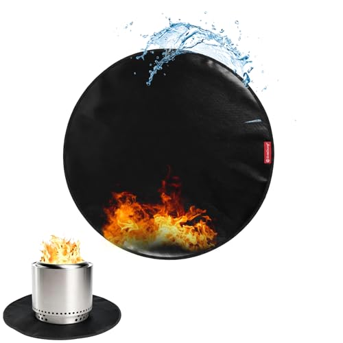 SheeChung Fire Pit Mat Round 36" for Solo Stove Bonfire,Double