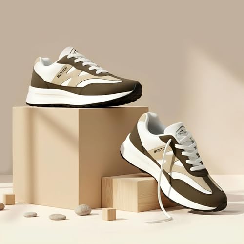 Image of BRUTON Fyrox-617 Men's Running Shoes | Lightweight Sports Shoes for Men | Comfortable Walking Jogging Gym Shoes | Lace-Up Flexible Daily Use Footwear