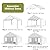 12x20FT Portable Garage, 12'x20' Carport Heavy Duty, Galvanized Frame & 180 g PE Waterproof Canopy, with 4 Doors (Included 2 Side Doors), and 4 Windows, for Pickup Truck, and Boat