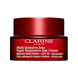 Clarins Super Restorative Day Cream, Broad Spectrum SPF 15 Sunscreen | Anti-Aging Moisturizer For Mature Skin Weakened By Hormonal Changes | Replenishes, Illuminates & Densifies Skin|Targets Wrinkles