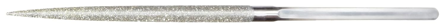 Strauss Heavy Duty Hand File, Diamond Grit, Round, Medium, 220mm Length, 6.8mm Width, 6.8mm Thickness