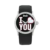  Dolce & Gabbana Dolce&Gabbana - Reloj analógico de Cuarzo para Mujer con Correa de Piel, Color Negro