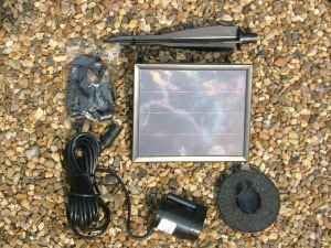 Ablex DC Solar Water Feature Pump Kit ~ Create your own water feature