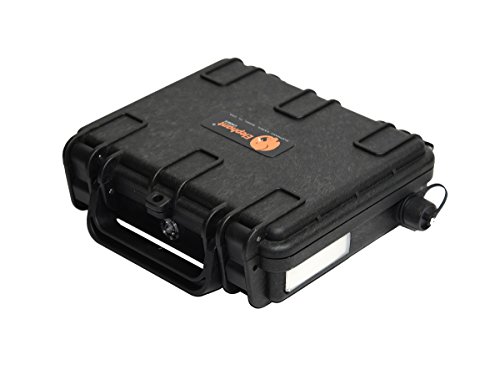 Elephant B20-Li Compact Custom Made Kayak Battery Box Enclosure For Li-Ion Portable Battery Packs Up To 20Ah, Boat Waterproof Battery Case For Powering Gps, Fish Finders, Led Lights, Aerator Pump + #TOP1