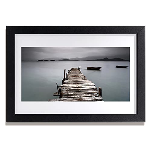 Image murale 30x20 cm pont marin pour habiller un petit mur vide avec cadre en MDF