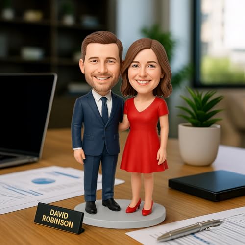 BobbleMy Custom Couple Bobbleheads - Personalized Photo Figurines for Weddings, Anniversaries, Birthdays & Unique Gifts - Image 2