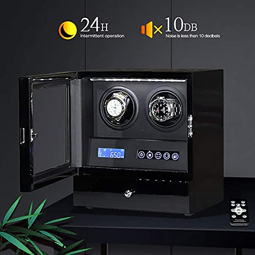 Caja giratoria para 2 relojes automáticos WQHPLMD con pantalla LCD 7