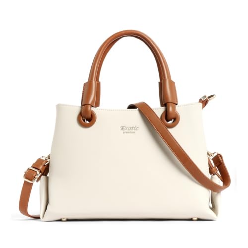 Image of EXOTIC Premium Sophisticated Structured Handbag | with Dual Handles | Adjustable Strap | Spacious Compartments (Heritage Charm Collection)