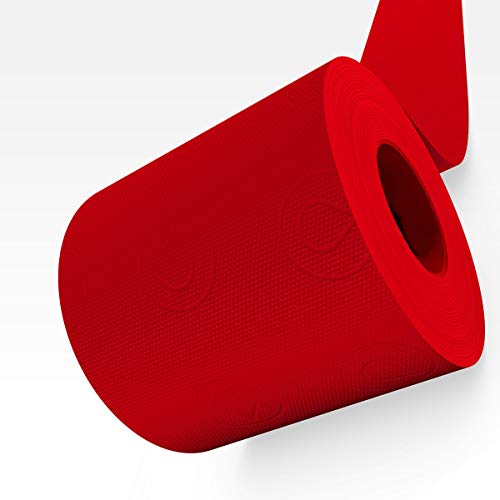 Renova Luxury Scented Colored Toilet Paper 6 Jumbo Rolls 3-Ply-180 Sheets Red, 1 Count (Pack Of 1) (Renmaxirtp6) #TOP4