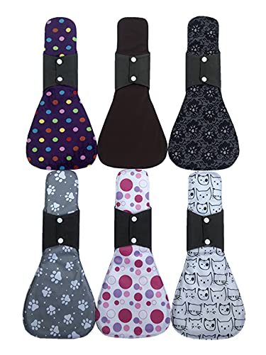 MUMBABY 6 Pack Charcoal Bamboo Menstrual Pads