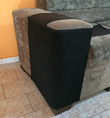 Arranhador para gatos e protetor do braço do sofá (Preto)