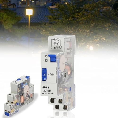 Leikurvo Interruttore Temporizzato per Luci Scale, Timer per Scale, Fontane, Scaldabagno, Lampioni, Scatole Pubblicitarie, Fattorie, ecc. Bianco
