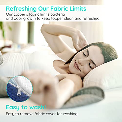 Memory Foam Mattress Topper Twin Xl-Gel Cooling Foam Mattress Topper With Ventilated Washable Fiber Cover,Certipur-Us Certified-2 Inch… #TOP2