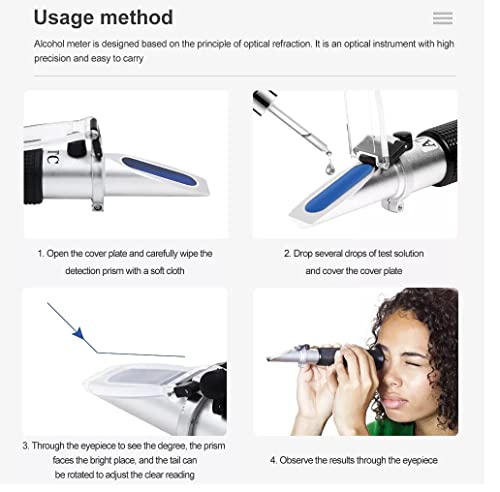 Image of IONIX salinity meter for aquaculture Illuminated Automatic salinity tester /Temperature Compensation 0-100% Brix Refractometer For Beer Wine Cnc Fruit, Black