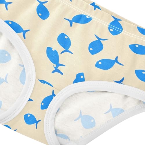 Ocean Fish Yellow Toddler Girls's Underwear 2T 23028614