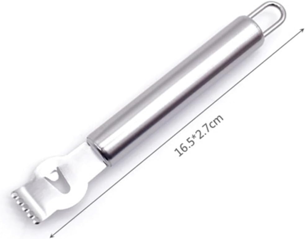 COLLBATH Stainless Steel Citrus Peeler Tool for Fruit Zesting and Garnishing Lemon and Orange Peeler with Comfortable Grip Handle Easy to Clean for Home Kitchen and Bartending