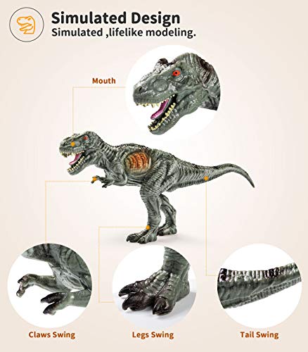 image for Geyiie Dinosaur Figures Toys，9