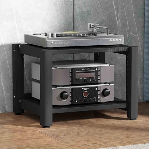 Armoire de rangement multimédia et support audio portable réglable - 2